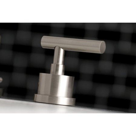 Kingston Brass KS8928CML 8" Widespread Bathroom Faucet, Brushed Nickel KS8928CML